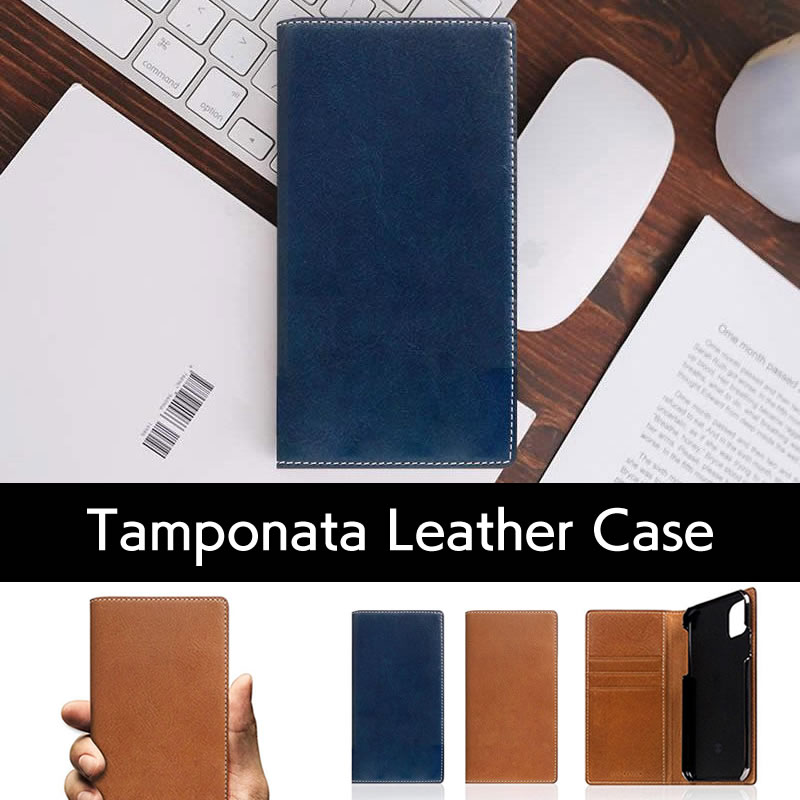 SLG Design エスエルジー デザイン タンポナタレザーの手帳型iPhoneケースはこちら