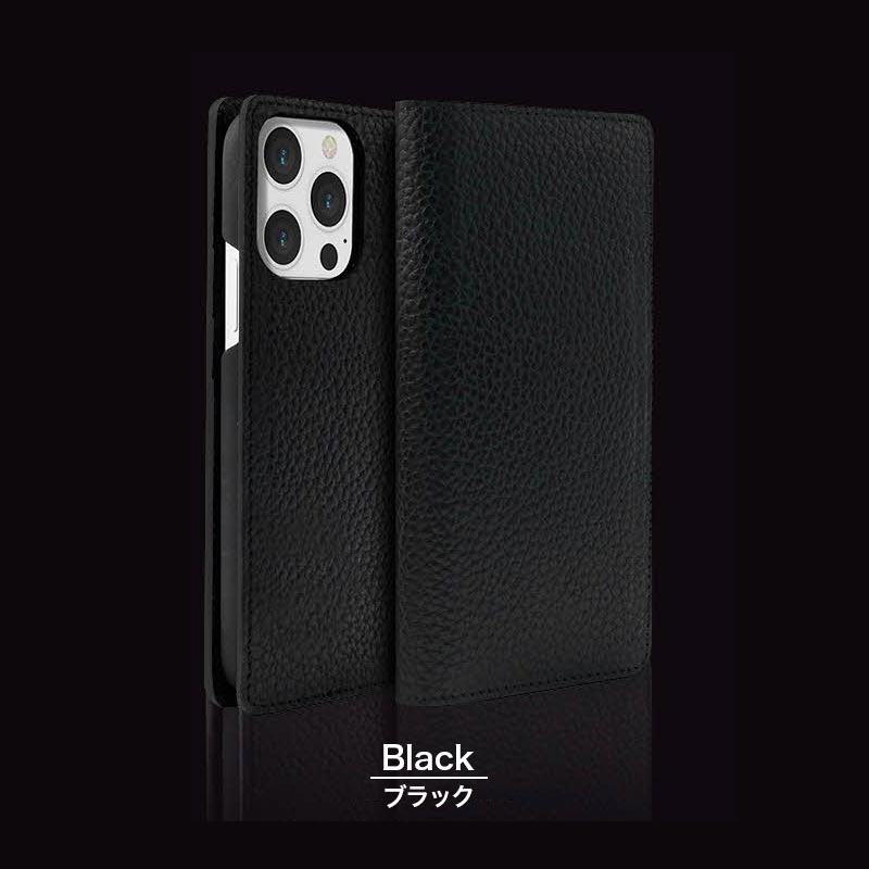 イタリアンレザー「BELUGA」iPhoneケース、ブラック