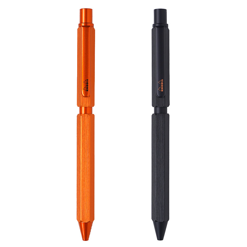 オレンジとブラック2色のロディアマルチペンが並んでいる