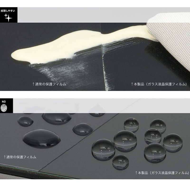 iPhone13シリーズ用ガラスフィルム「TOUGH GLASS」マット・指紋防止は、汚れがすぐに拭き取れる&なめらかな指滑り