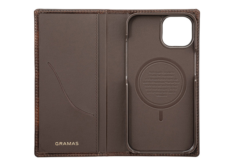 【耐衝撃★米軍MIL規格】手帳型 ミュージアムカーフレザー GRAMAS Museum-calf Genuine Leather Book Case  iPhone14 / iPhone14Plus / iPhone14Pro / iPhone14ProMax ケース 本革