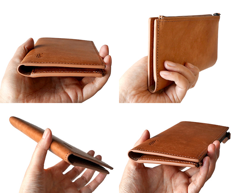 使いやすい二つ折りタイプ