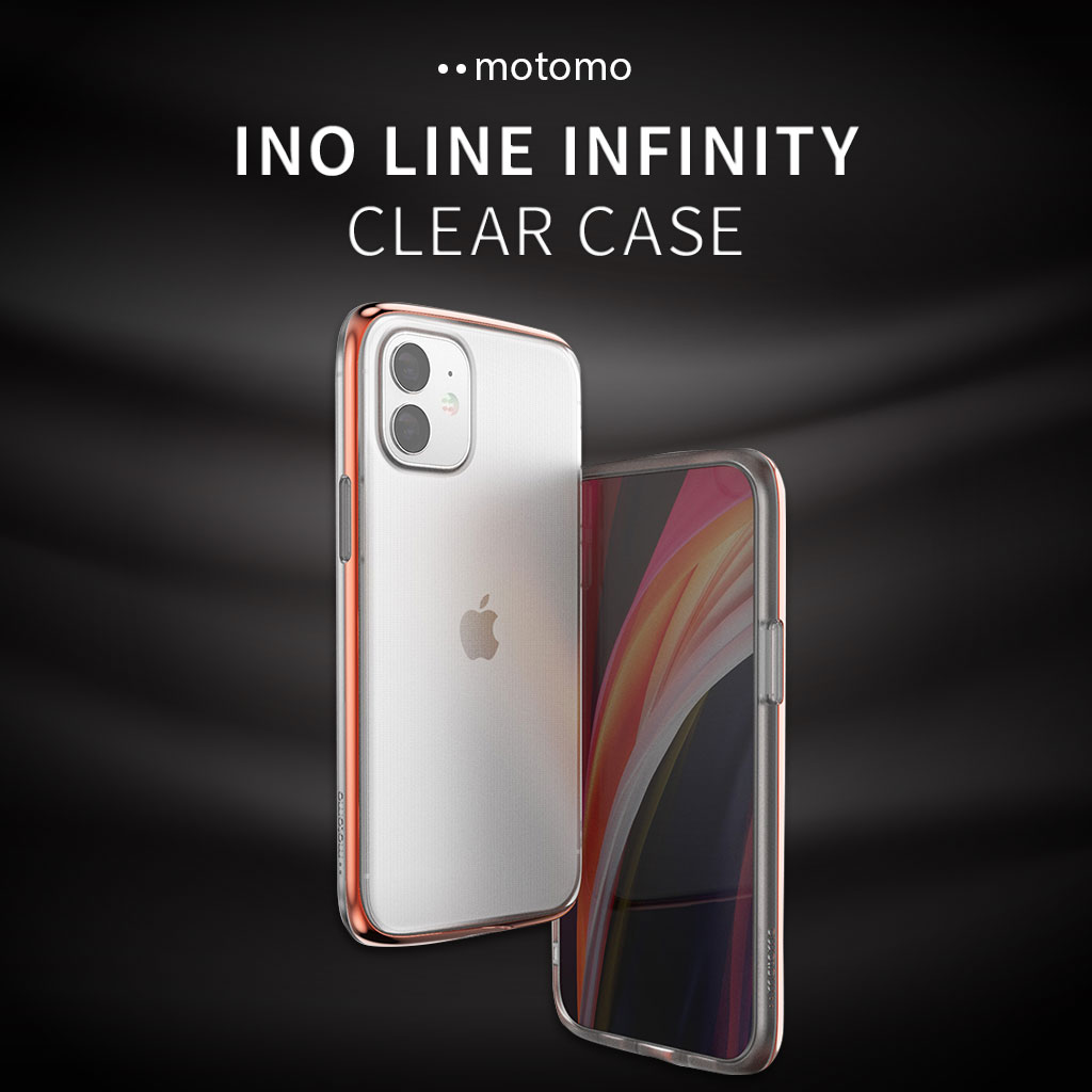 motomo INO LINE INFINITY CLEAR CASE for iPhone 12 case / iPhone 12 Pro case