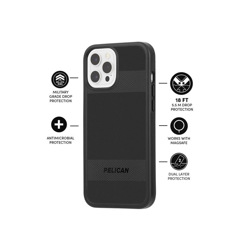 画面への衝撃、衝撃、ほこり、鋭い攻撃から保護 Pelican Protector iPhone用耐衝撃ハードケース iPhone13 Pro ケース