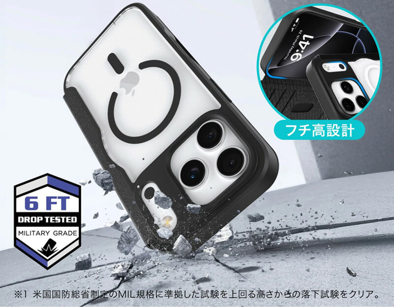 液晶保護&耐衝撃設計