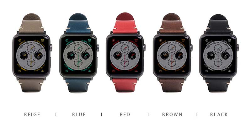 Apple Watch バンド Italian Buttero Leather カラーバリエーション