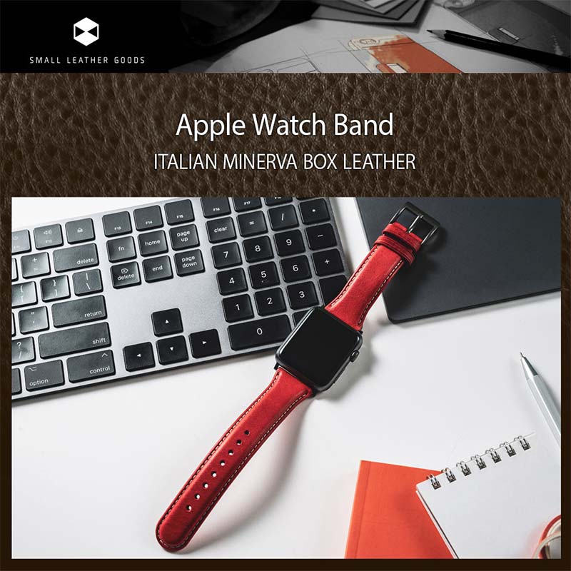 SLG Design Apple Watch バンド Italian Minerva Box Leather
