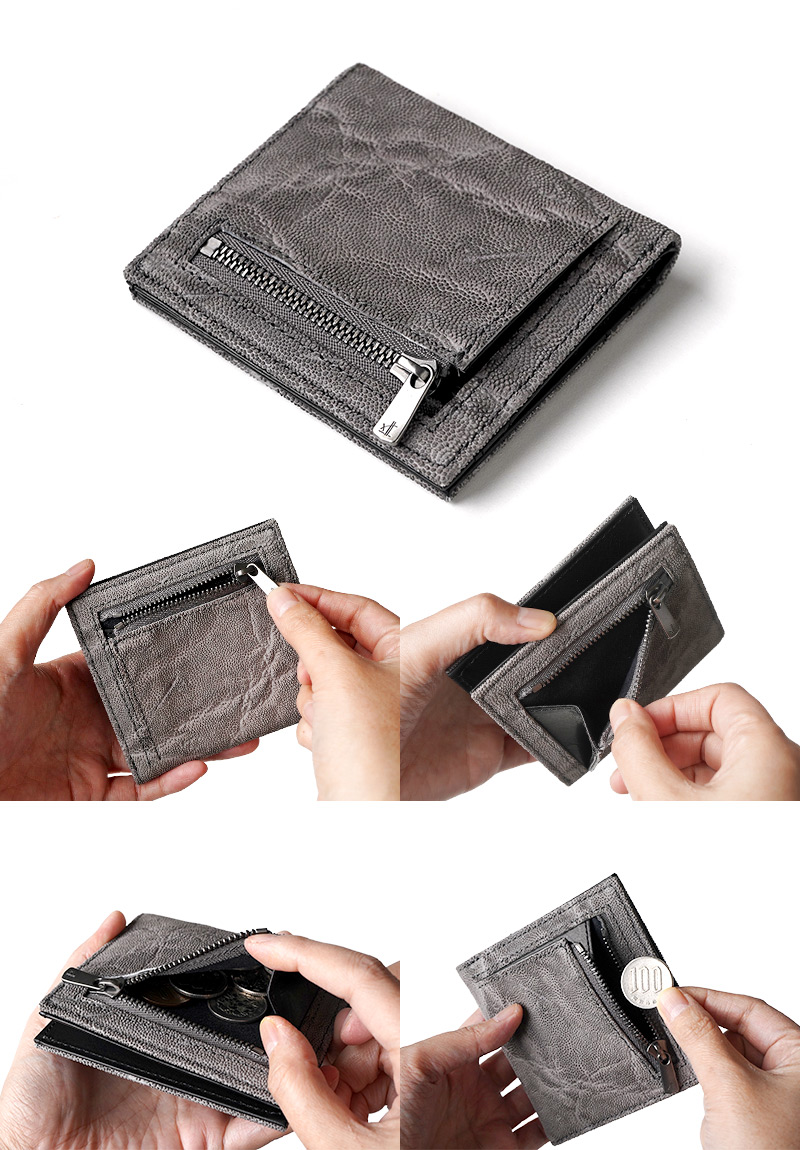 背面に小銭入れ付き