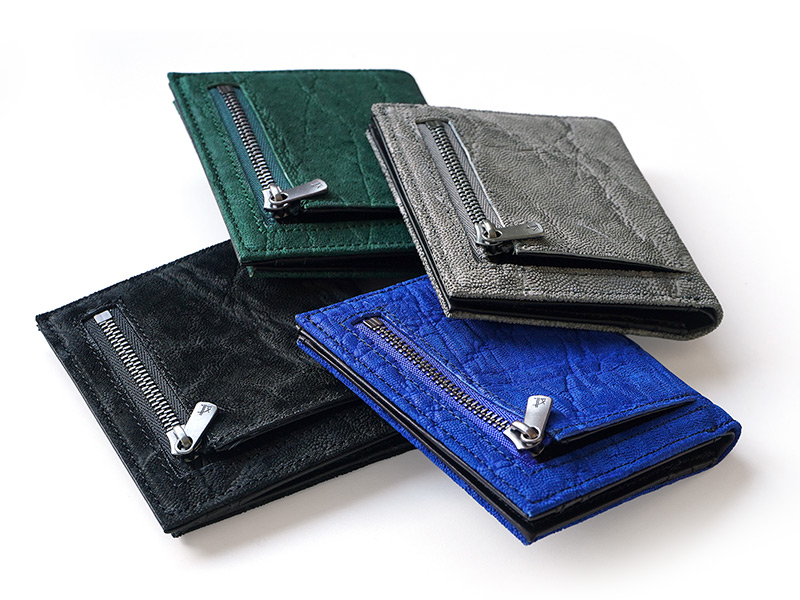 象の天然皮革を楽しむ