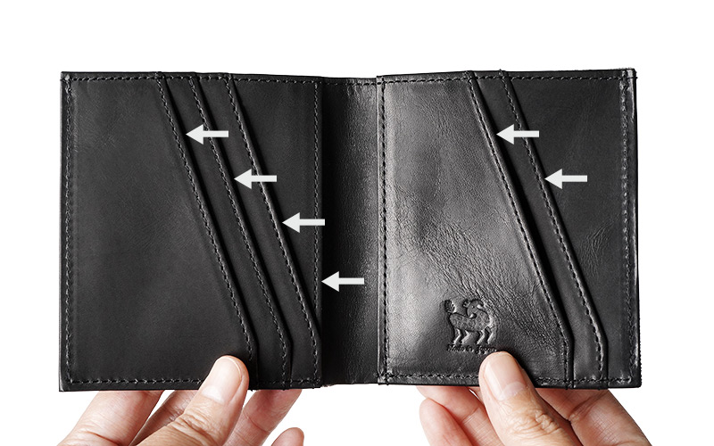 取り出しやすいカードポケット