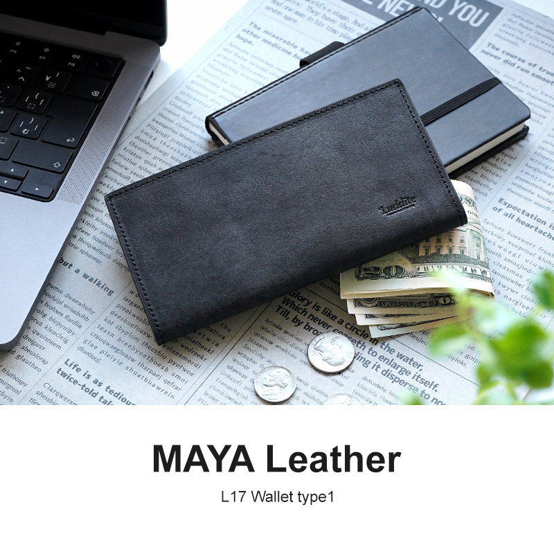 【イタリアンレザー MAYA】長財布 二つ折り 本革 Luddite ラダイト