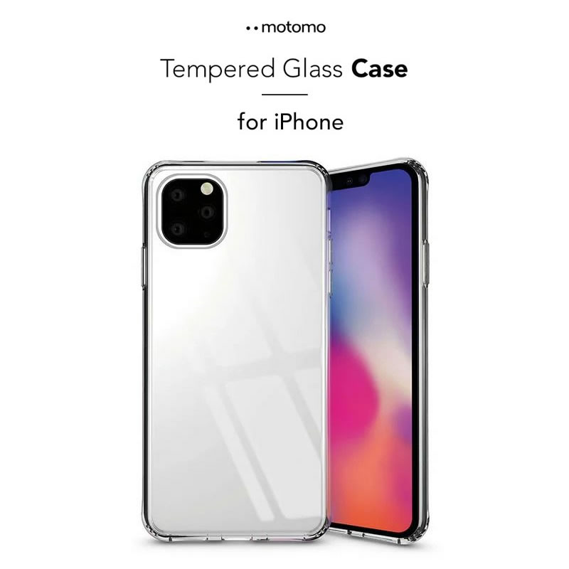『motomo モトモ INO TEMPERED GLASS CASE』 iPhone12 / iPhone12mini / iPhone12Pro / iPhone12ProMax ケース ガラス