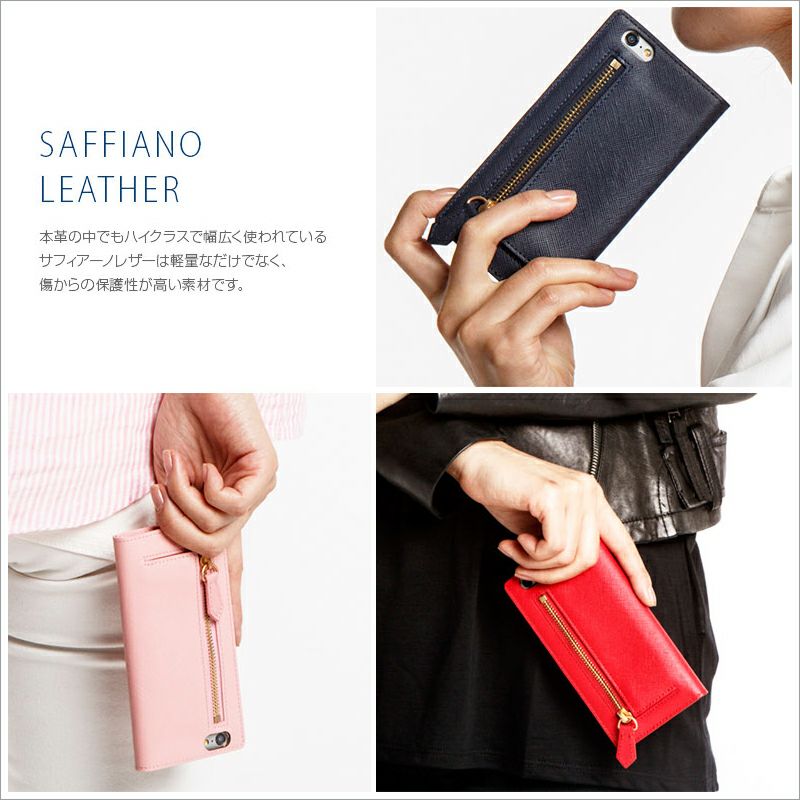 SLG Design Saffiano Zipper Case』 iPhone6s Plus / iPhone6 Plus