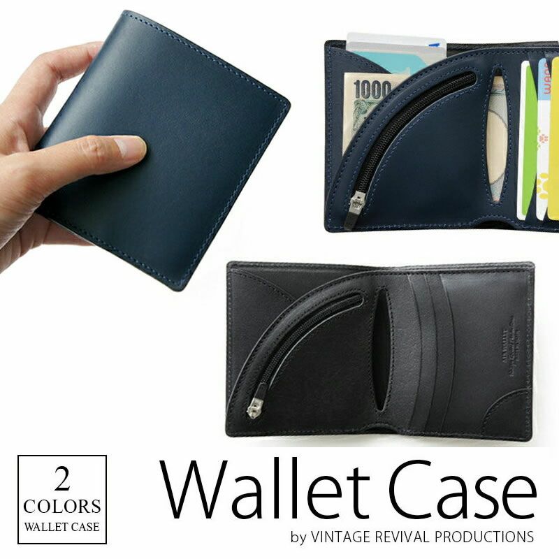 『Vintage Revival Productions Air Wallet Tanned Leather』 財布 本革 牛革レザー 日本製 ファスナー