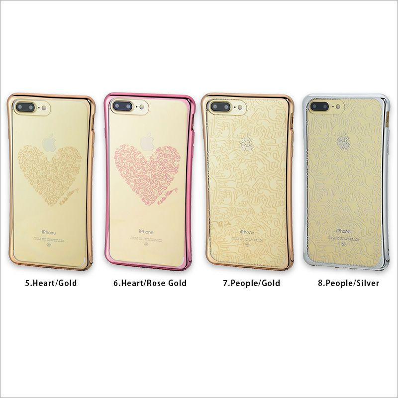 キース ヘリング iPhone ケース スマホ ケース iPhone 8Plus iPhone 7Plus caos people