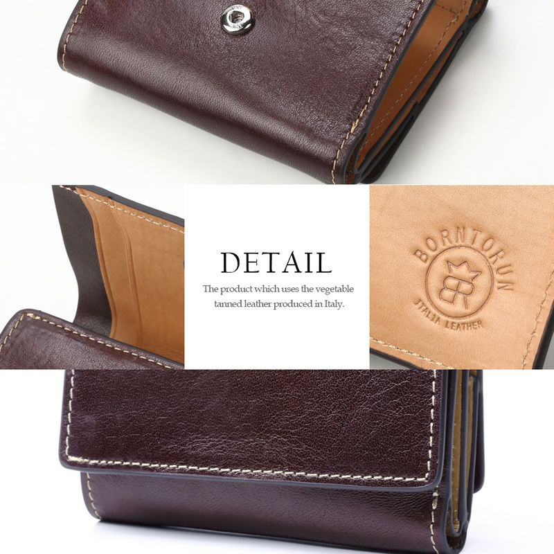 財布 メンズ 小銭入れ有り 牛革 本革 紳士用財布 三つ折り