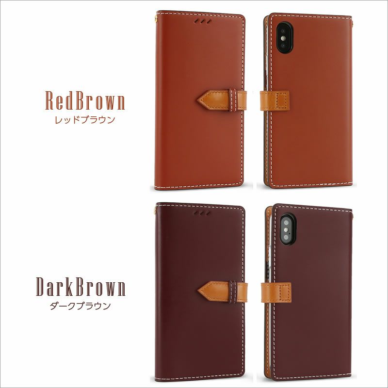 iPhone XS ケース / iPhone X ケース 手帳 型 本革 ケース レザー アイフォン XS アイホン X