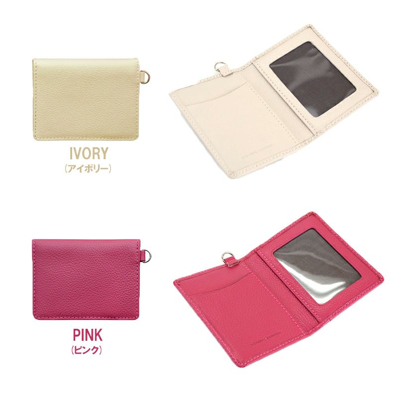 パスケース 革 本革 メンズ 定期入れ ICカード 2枚 ストラップ 