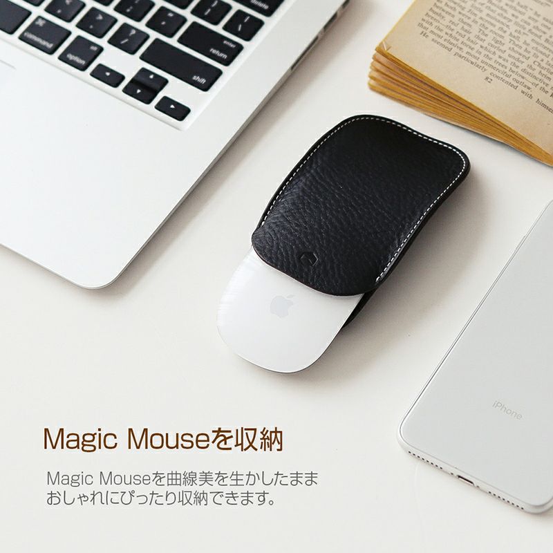 SLG Design Magic Mouse専用 Minerva Box Leather Pouch』 マック マウス ケース 本革 デスク  MacBook アクセサリー