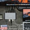 USB-C ハブ  Type-C ポート MacBook USB3.0 タイプC  スリム