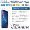 ガラス フィルム ブルーライトカット 液晶 保護 iPhone XS iPhone X iPhone XR iPhone SE iPhone 8 iPhone 7