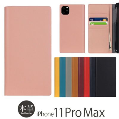 『SLG Design Calf Skin Leather Diary』 iPhone11ProMax ケース 手帳型 本革 レザー
