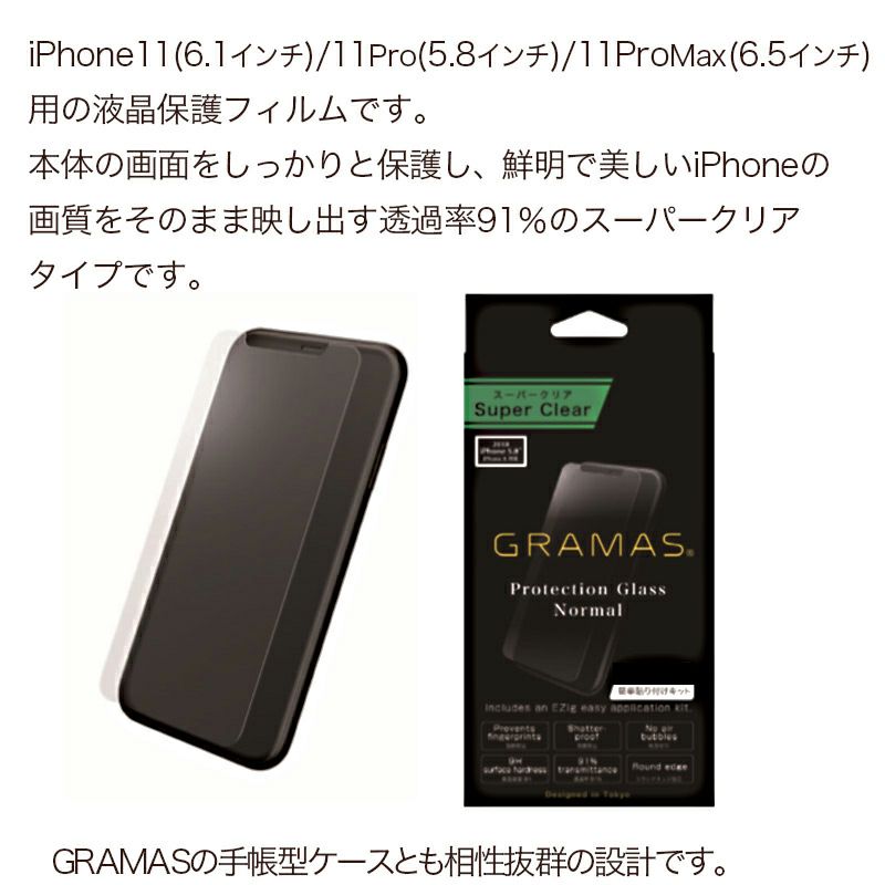 iPhone 11 / 11Pro / 11 Pro Max フィルム 液晶 保護 アイフォン