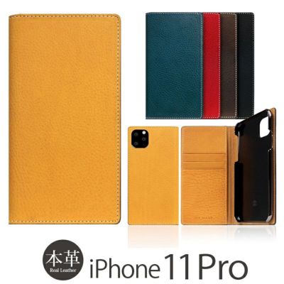 『SLG Design Minerva Box Leather Case』 iPhone11Pro ケース 手帳型 本革  レザー