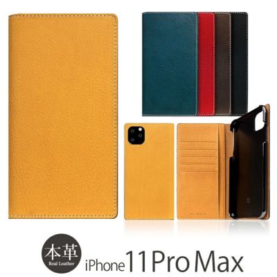 『SLG Design Minerva Box Leather Case』 iPhone11ProMax ケース 手帳型 本革  レザー