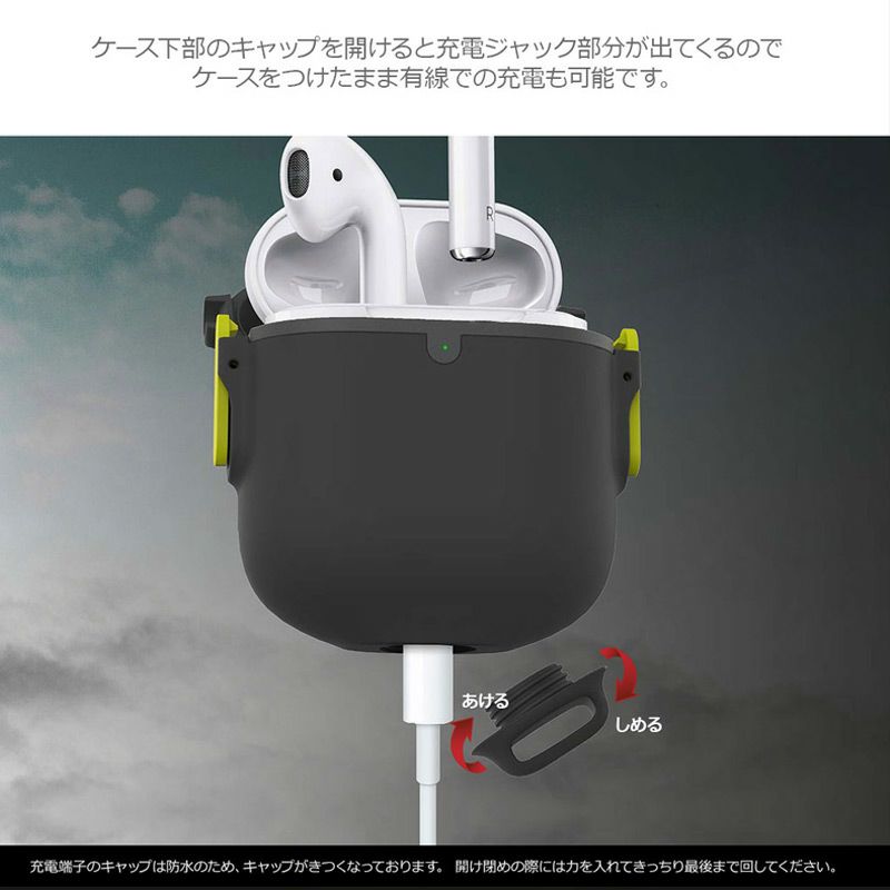 AirPods ケース 耐衝撃 防水 エアーポッド ホルダー Apple