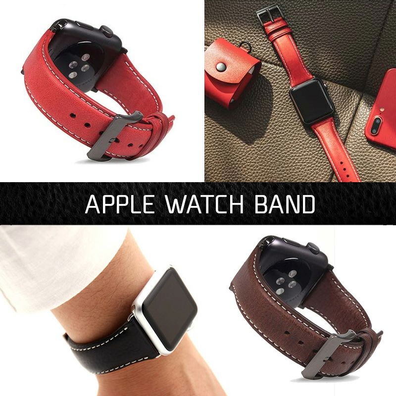 Apple Watch アップルウォッチ バンド 交換 ベルト 牛革