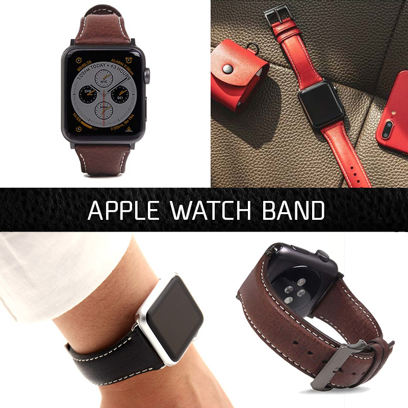 Apple Watch アップルウォッチ バンド 交換 ベルト 牛革