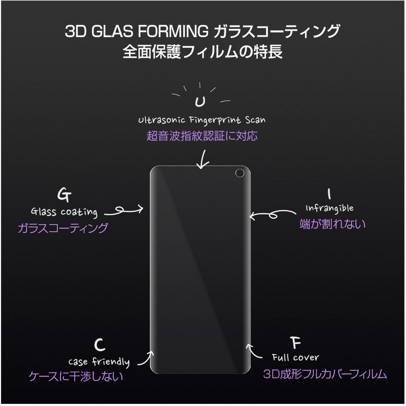 Galaxy S20 フィルム ギャラクシーエス 20+ 保護フィルム SC 51A