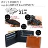 二つ折り財布 メンズ レディース 小銭入れ カードケース 本革