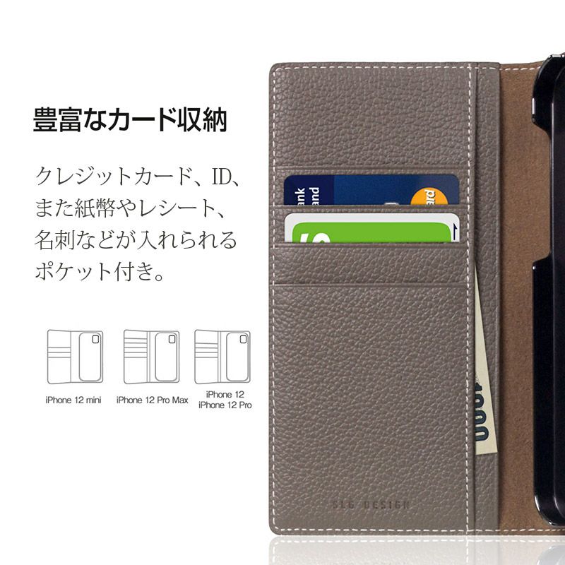 iPhone 12 12Pro ケース 手帳型 ブランド 本革 スマホケース