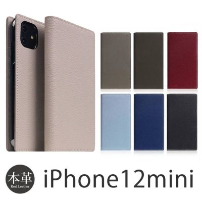 『SLG Design Full Grain Leather Flip Case』 iPhone12mini ケース 手帳型 本革 レザー