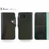 iPhone 12mini 12 12Pro Max ケース 手帳型 ダークグリーン 本革 スマホケース