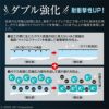 従来の化学強化処理に加え、長年アンチグレア加工で培ってきた技術を応用し、ガラスフィルム加工の際などに生じた目に見えない微細な亀裂（マイクロクラック）を修復