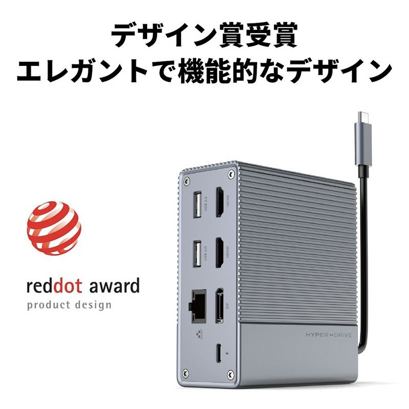 HyperDrive 最大100W PowerDelivery 対応 MAC BOOK Pro USB HUB