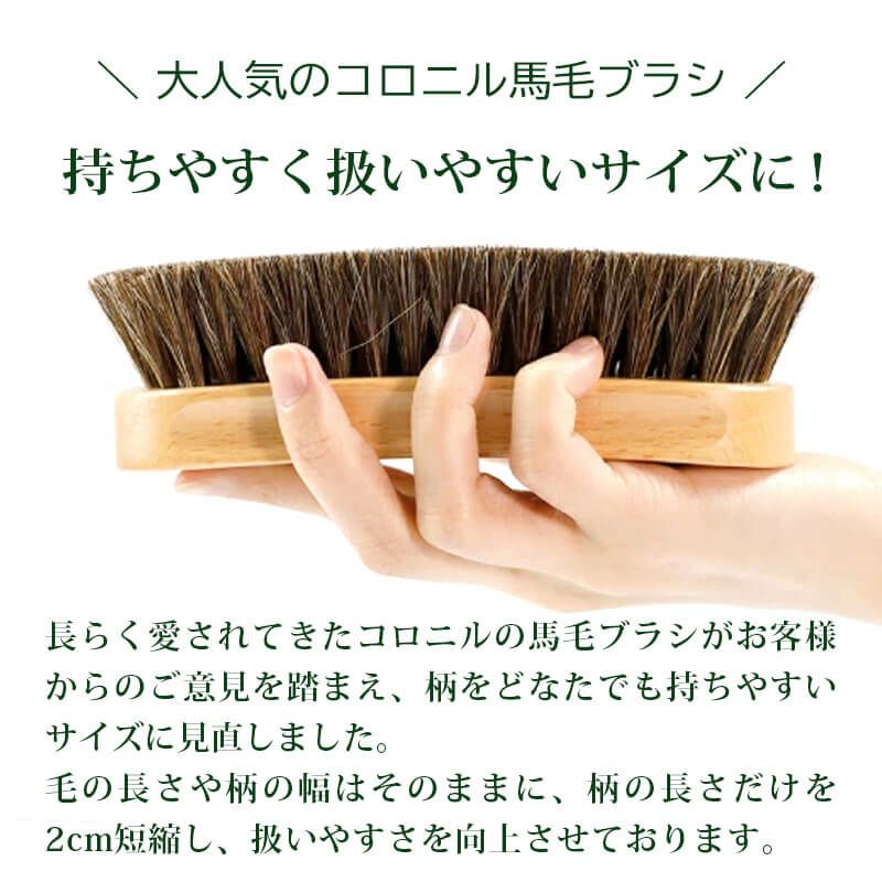 Collonil コロニル 馬毛 ブラシ レザーケア ブラッシング 靴磨き