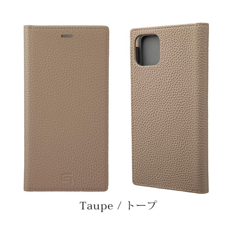 iPhone13 mini Pro Max ケース 手帳型 本革 スマホケース レザー トープ