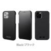 ブラック EURO Passione PU Leather Shell Case iPhone13 mini Pro Max ケース 背面 カバー