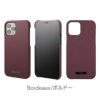 ボルドー EURO Passione PU Leather Shell Case iPhone13 mini Pro Max ケース 背面 カバー