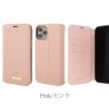 ピンク iPhone13 mini Pro ケース 手帳型 レザー ブランド スマホケース