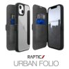 RAPTIC Urban Folio iPhone13 Pro ケース 手帳型 レザー 耐衝撃 背面 クリア