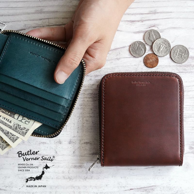 HORWEEN 本革 財布 HORWEEN クロムエクセルレザー×栃木レザー】Butler Verner Sails