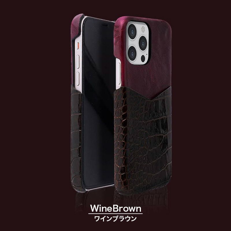 iPhone13 Pro ケース 本革 背面 カバー スマホケース ブランド