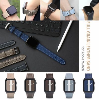 【シュリンクレザー】Apple Watch バンド 本革 49mm / 46mm / 45mm / 44mm / 42(Series1・2・3)mm SLG Design