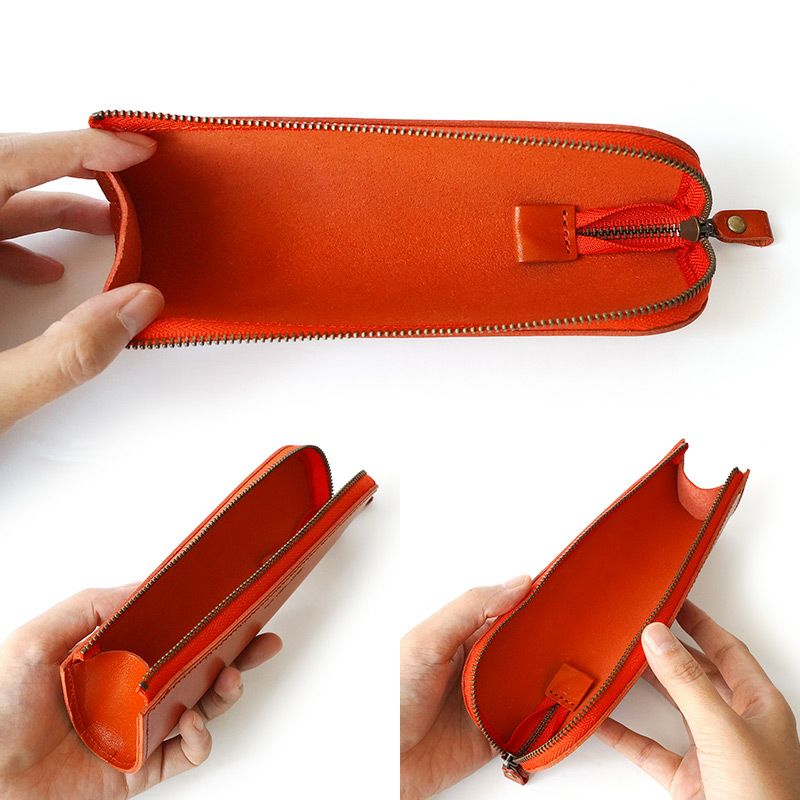 イタリアンレザー ペンケース 日本製 革 皮 筆箱 おしゃれ 大人