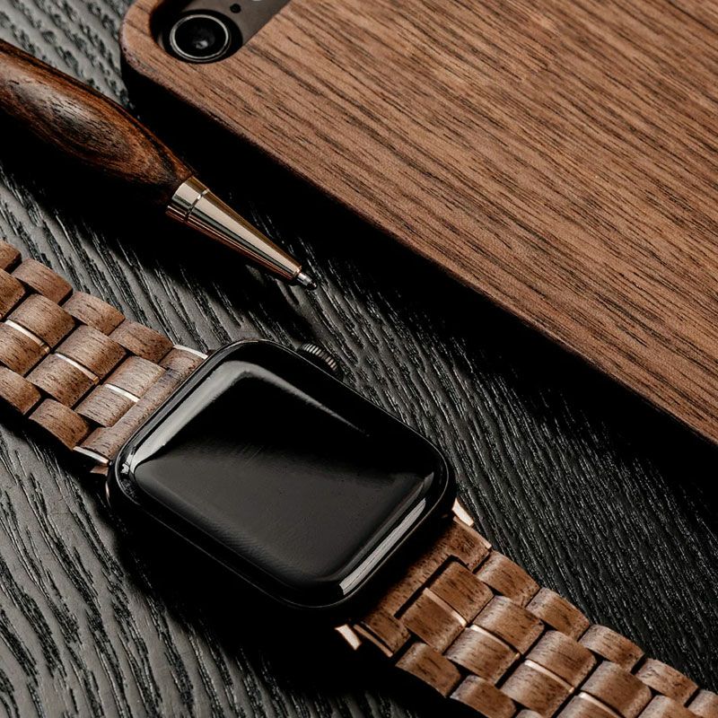 Applewatch 交換 バンド 木製 ウッド おしゃれ 45 44 42 mm